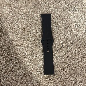 Replacement Black Silicone Wristband for Smartwatches